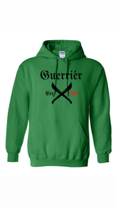 Guerriér (Warrior) Est.1804 Hooded sweatshirt.