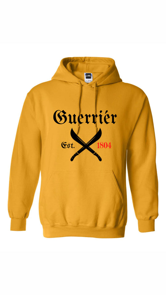 Guerriér (Warrior) Est.1804 Hooded sweatshirt.